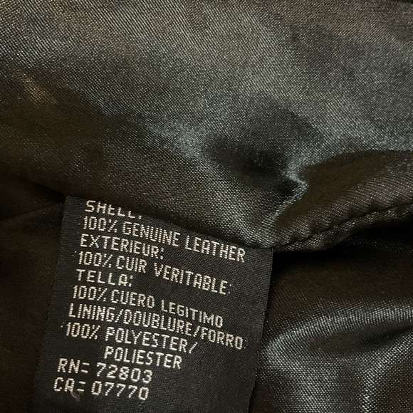 Haggar 100% genuine leather trench coat - Picture 6 of 11